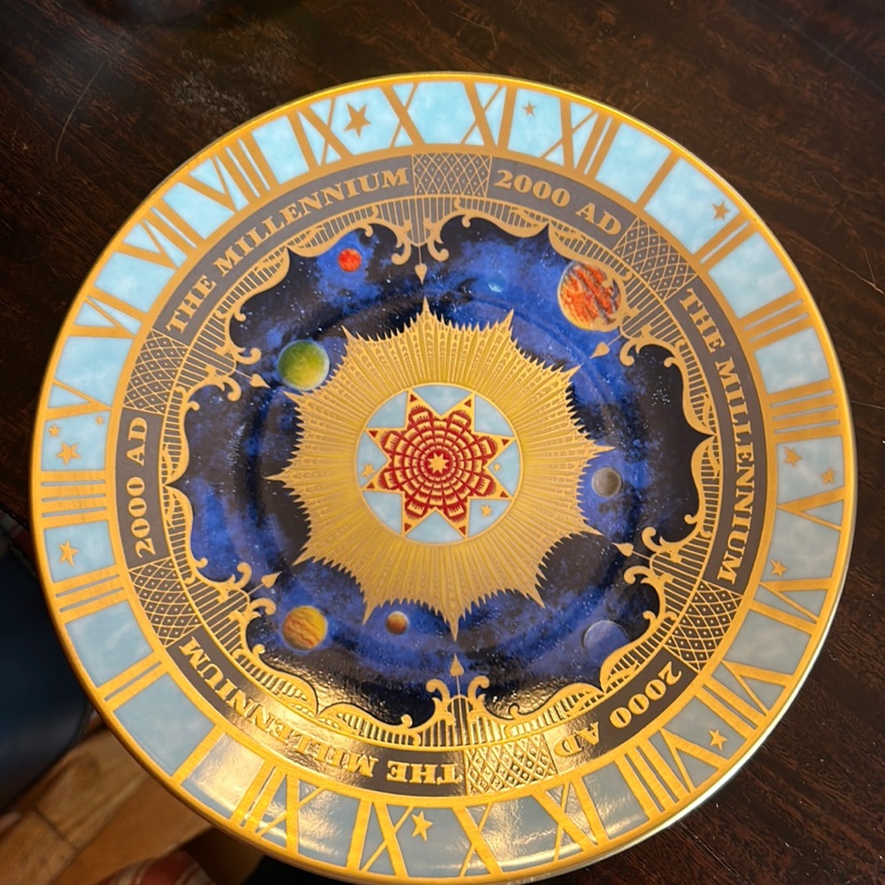 Royal Worcester 2000 AD The Millenium Commemorative Dish